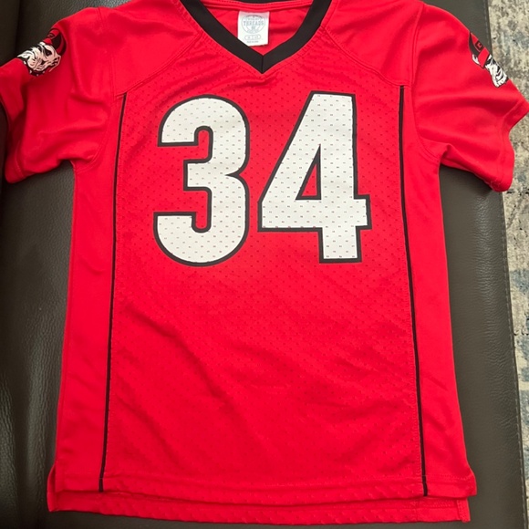 UGA Bulldogs Kids Football Jersey 34 XS 4/5 - Picture 2 of 4